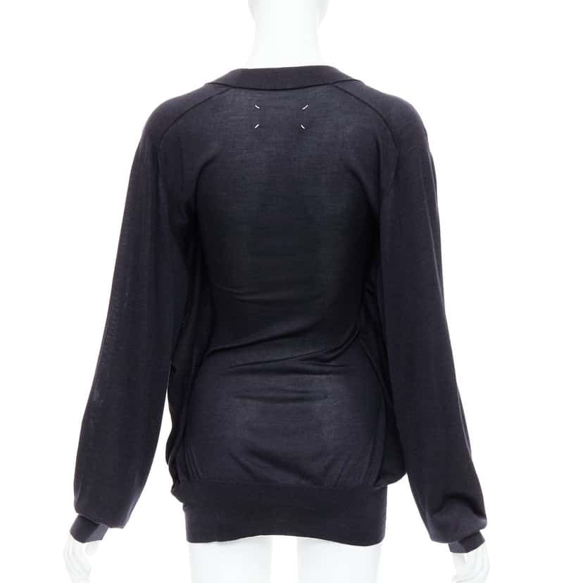 Maison Martin Margiela Layered Deconstructed Sweater Black Silk Never worn - Box View