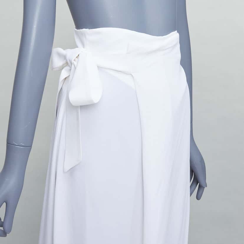 Gianfranco Ferre Wrap Tie Pants White Good condition - Back View