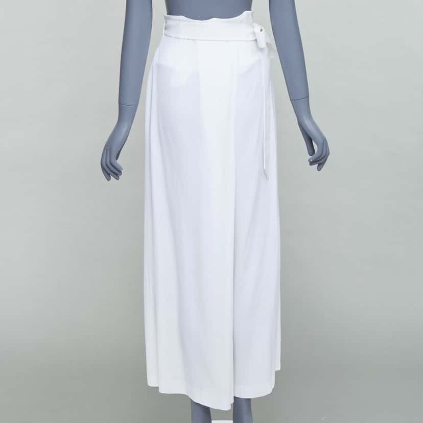 Gianfranco Ferre Wrap Tie Pants White Good condition - Box View