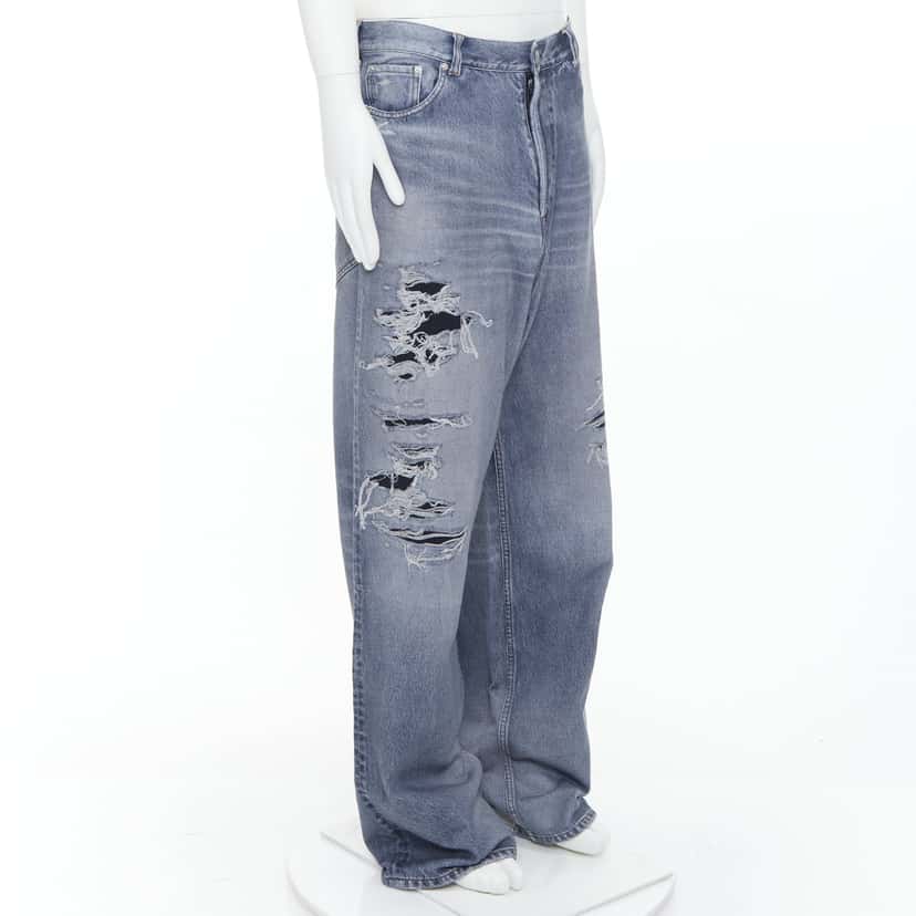 Balenciaga Trompe Sweatpants Blue Cotton Never worn, with tag - Inside View