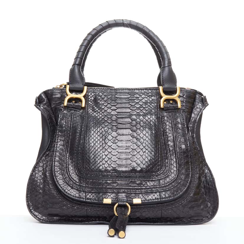 Chloe Marcie Black Leather Very good condition - Front View