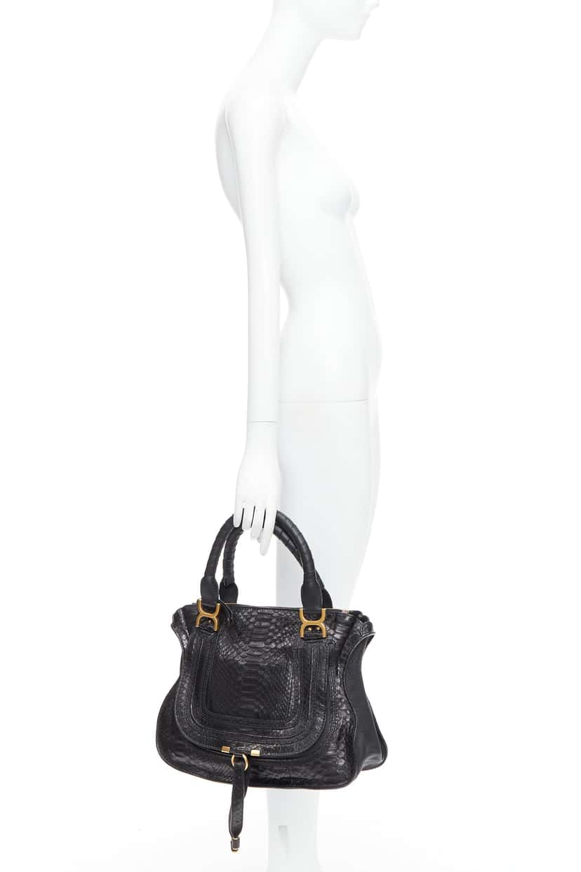 Chloe Marcie Black Leather Very good condition - Back View