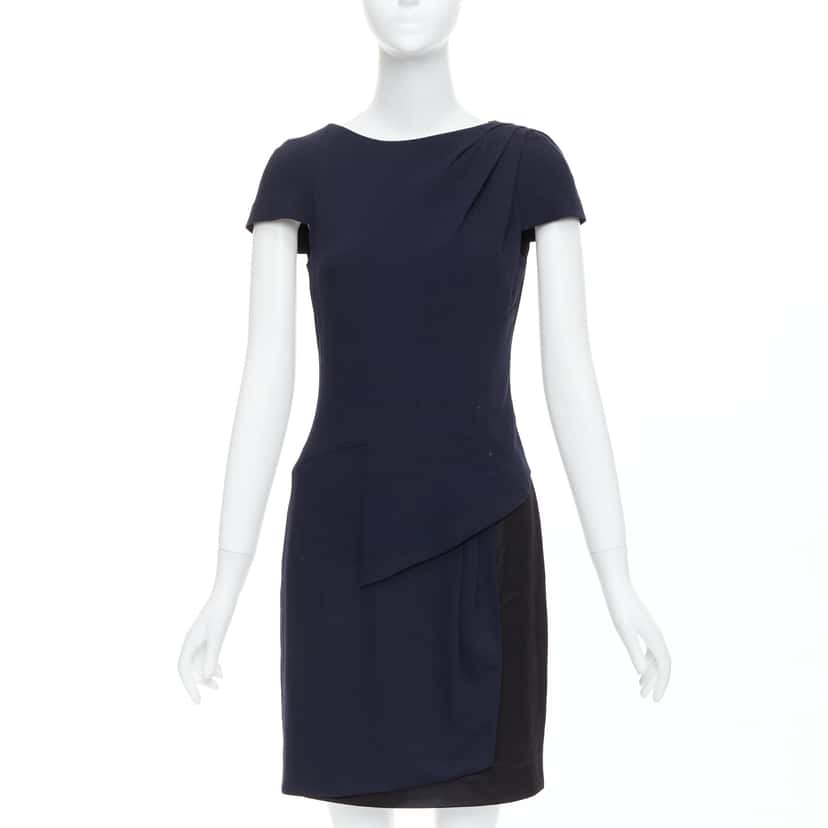 Chanel Draped Pleated Dress Black Very good condition - Inside View