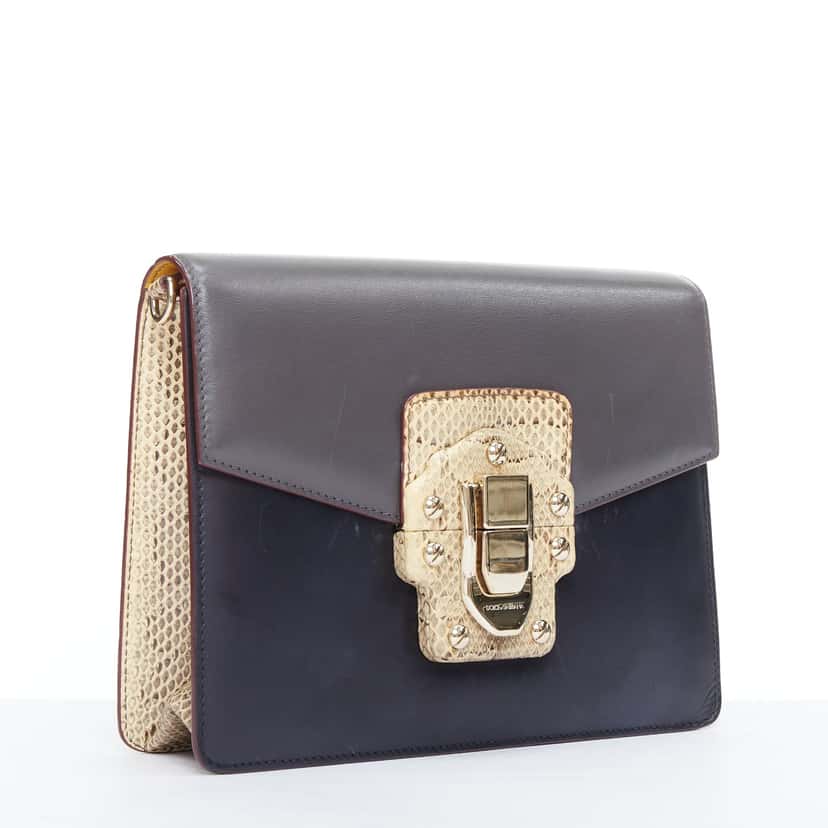 Dolce & Gabbana Lucia Grey Leather Fair condition - Inside View