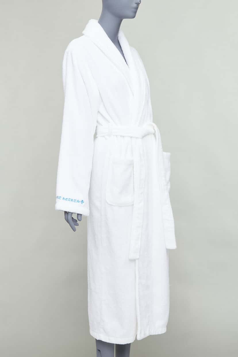 Chrome Hearts White Logo Robe White Cotton Very good condition - Box View