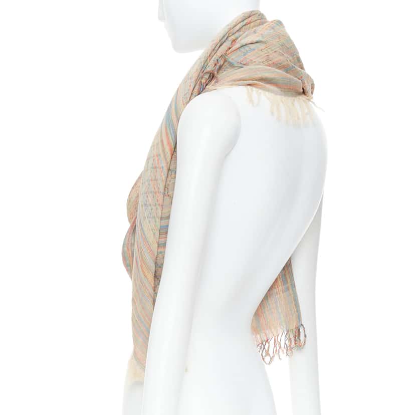 Gucci Rainbow GG Scarf MultiColor Cotton Never worn - Box View