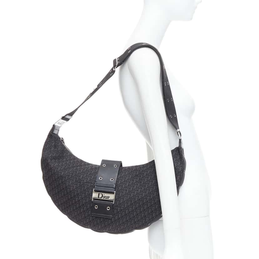 Christian Dior Diorissimo Hobo Bag Black Good condition - Back View