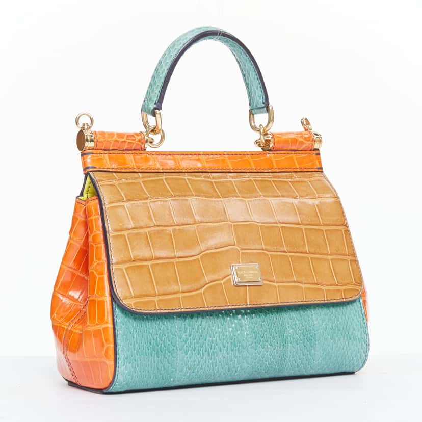 Dolce & Gabbana Miss Sicily Orange Leather Very good condition - Inside View