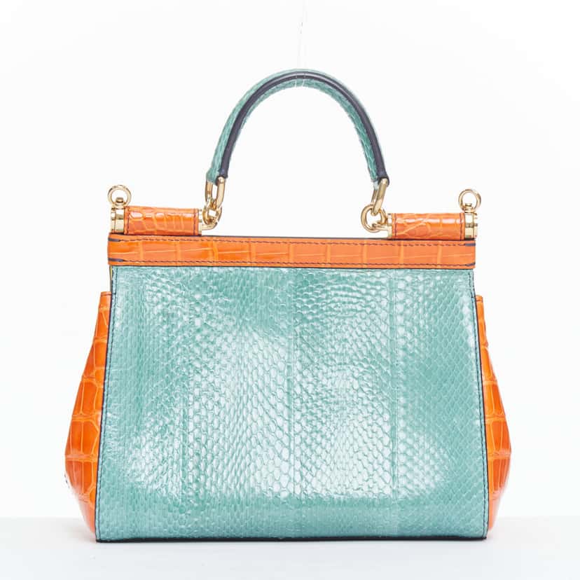 Dolce & Gabbana Miss Sicily Orange Leather Very good condition - Box View