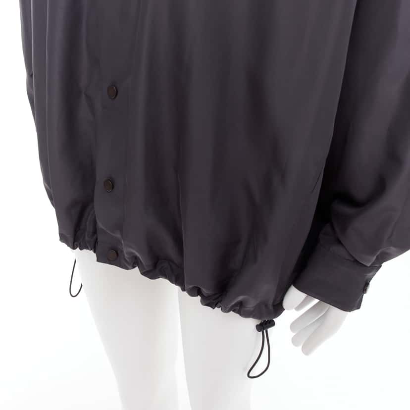 Bottega Veneta Grey Shell Jacket Grey Polyester Very good condition - Back View