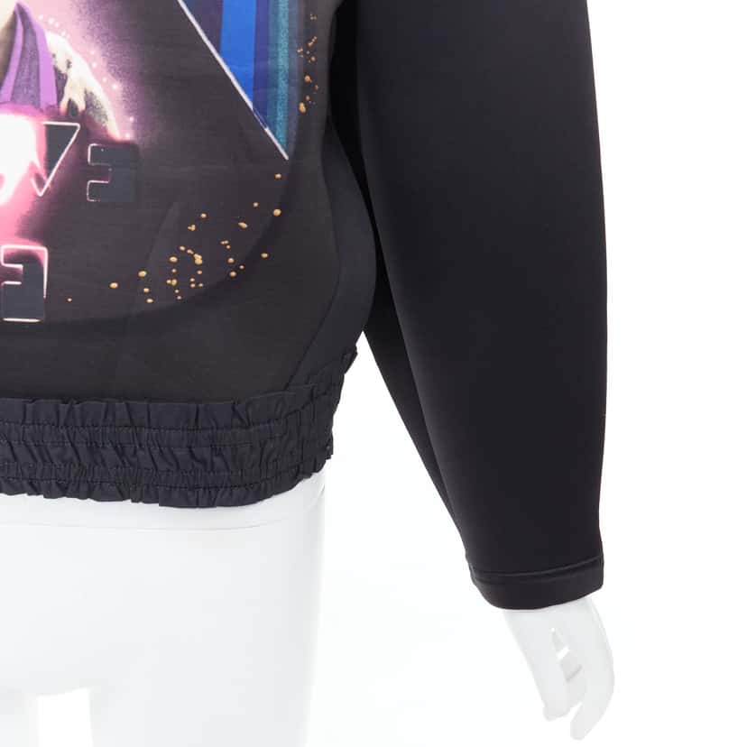 Balenciaga Sci-fi Print Top Black Polyester Very good condition - Back View