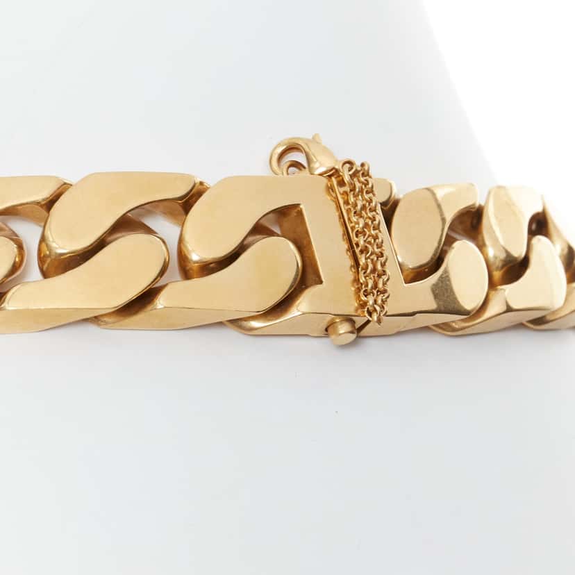 Celine Gold ID Choker Gold Metal Very good condition - Back View
