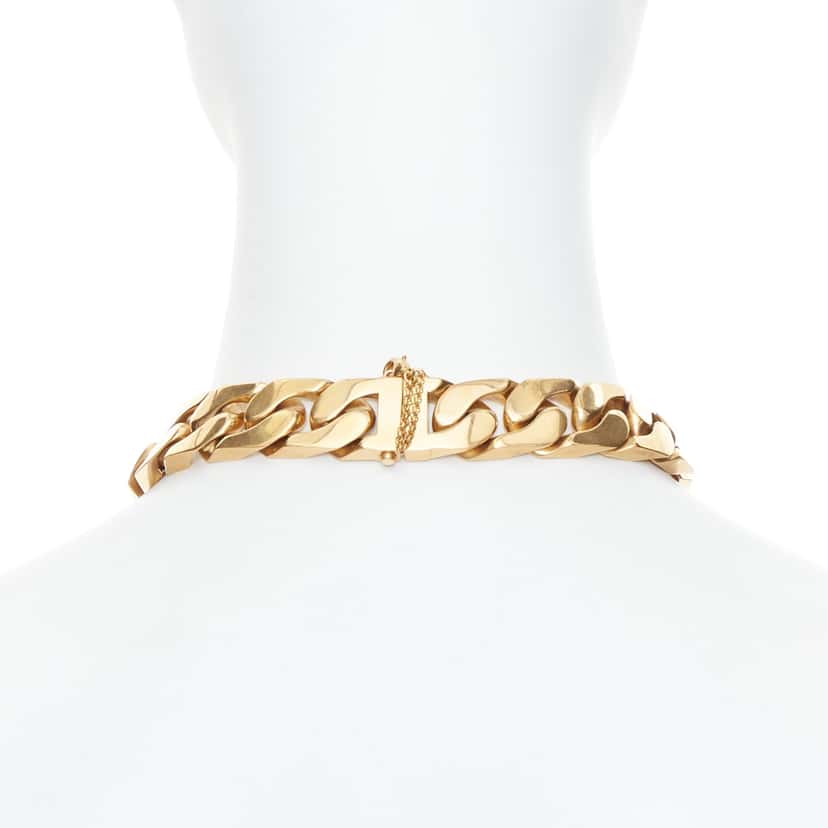 Celine Gold ID Choker Gold Metal Very good condition - Box View