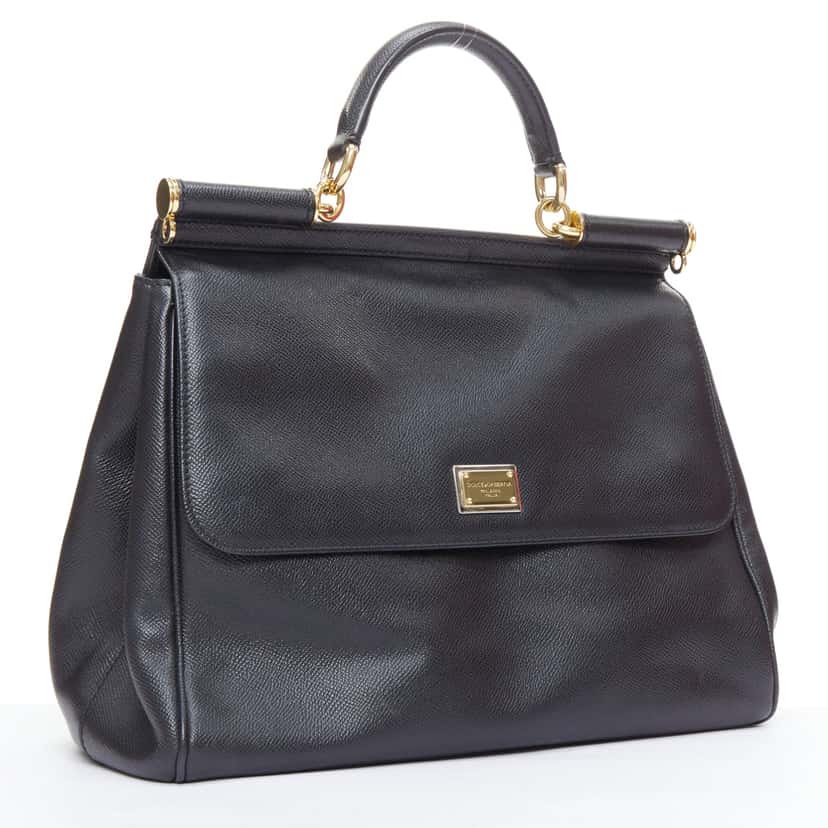 Dolce & Gabbana Sicily Black Leather Good condition - Inside View