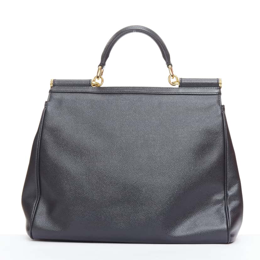 Dolce & Gabbana Sicily Black Leather Good condition - Box View