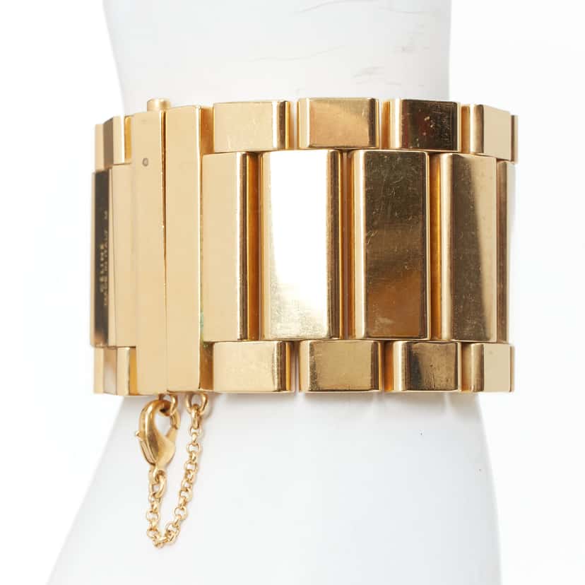 Celine Gold Watch Link Bracelet Gold Metal Very good condition - Back View