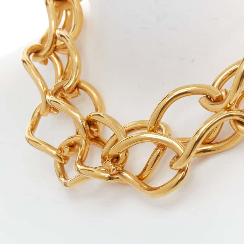Celine Gold Chain Choker Gold Metal Very good condition - Back View
