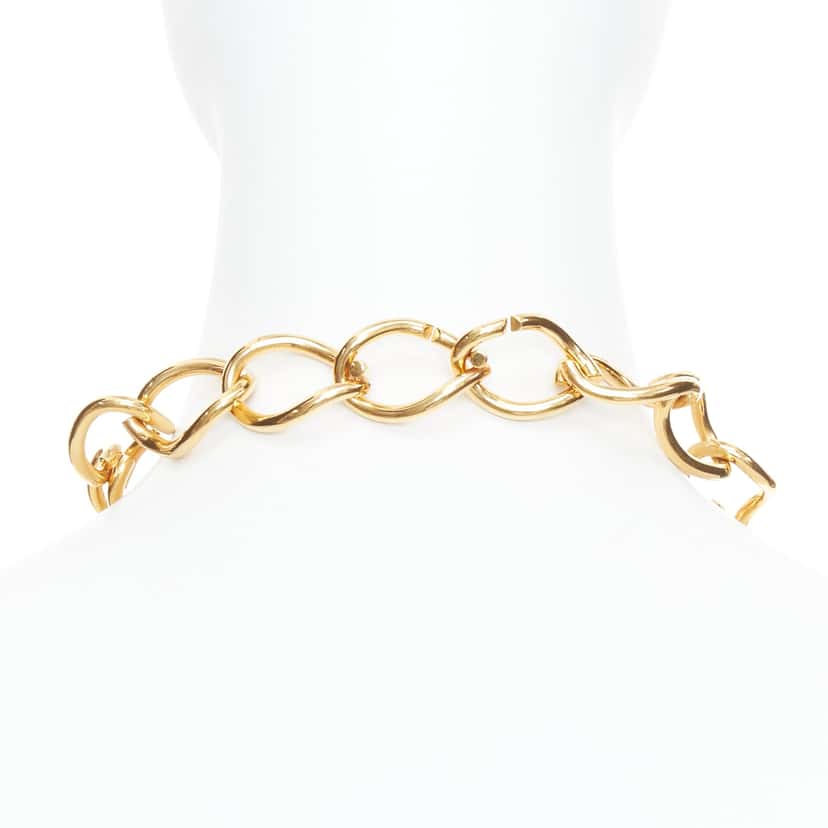 Celine Gold Chain Choker Gold Metal Very good condition - Box View