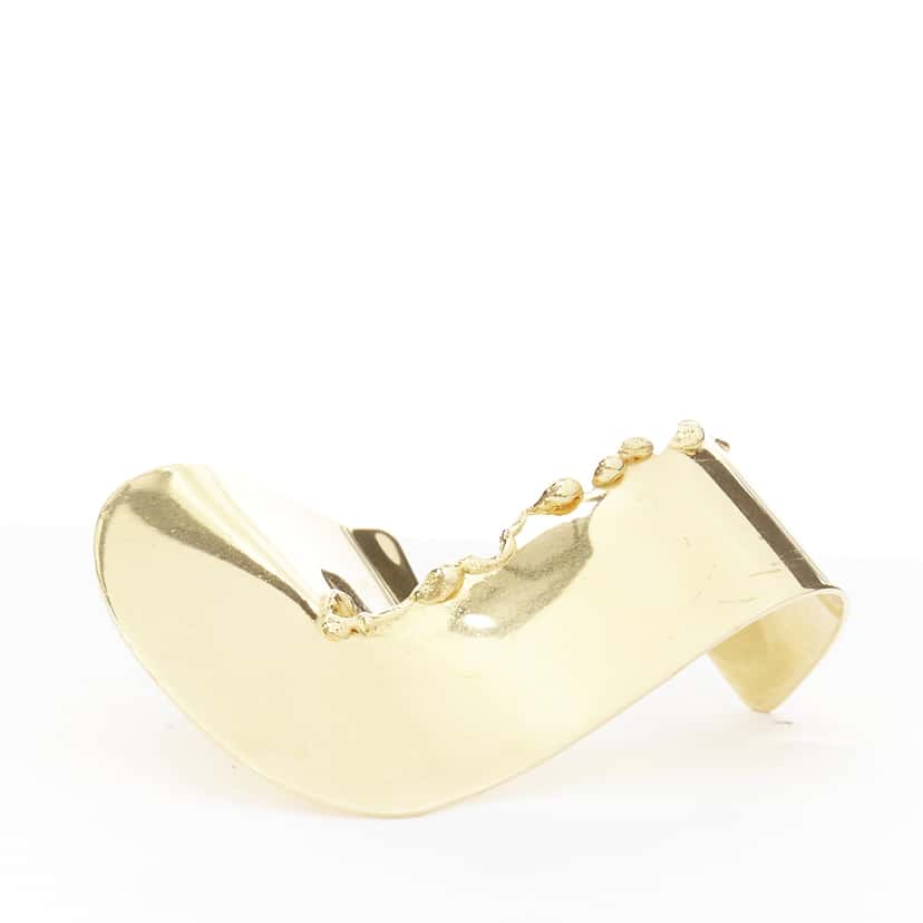 Celine Gold Tear Statement Bangle Gold Metal Good condition - Model View