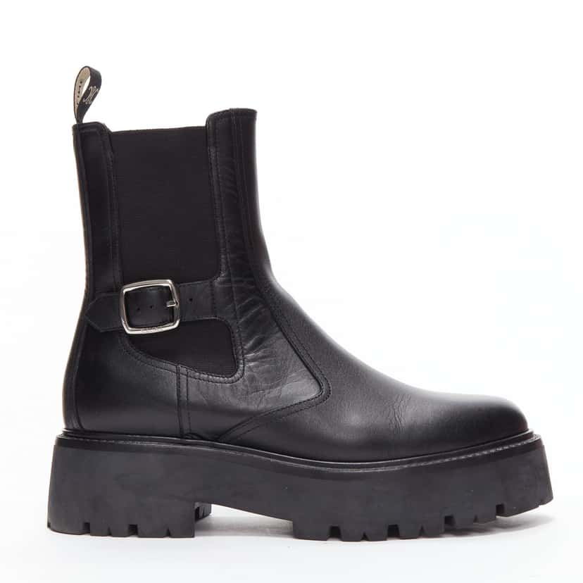 Celine Bulky Chelsea Black Leather Very good condition - Front View
