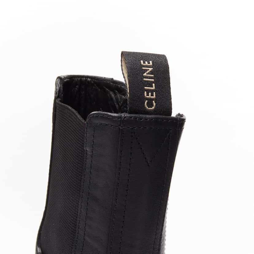 Celine Bulky Chelsea Black Leather Very good condition - Back View