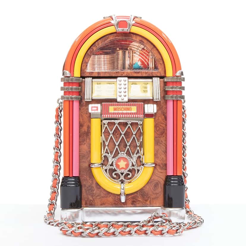 Moschino Jukebox Crossbody Bag MultiColor Leather Very good condition - Front View