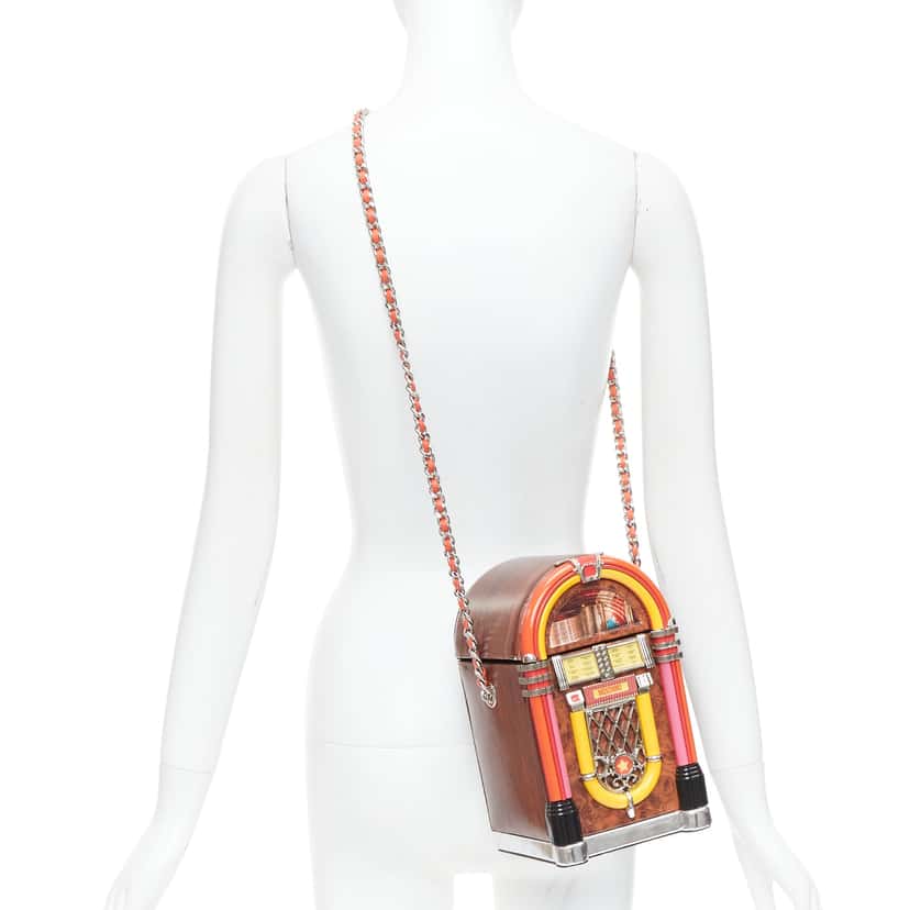 Moschino Jukebox Crossbody Bag MultiColor Leather Very good condition - Back View
