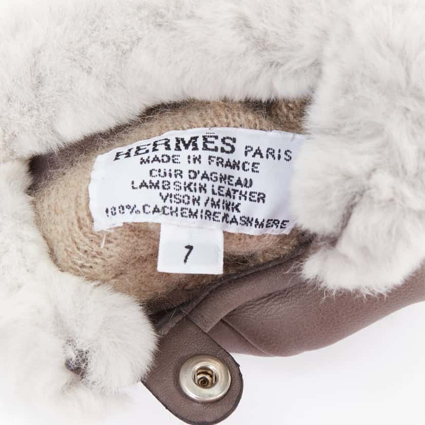 Hermès Princesse Grey Leather Fair condition - Box View