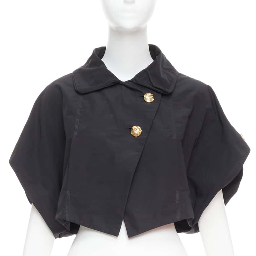 Louis Vuitton Black Gold Button Jacket