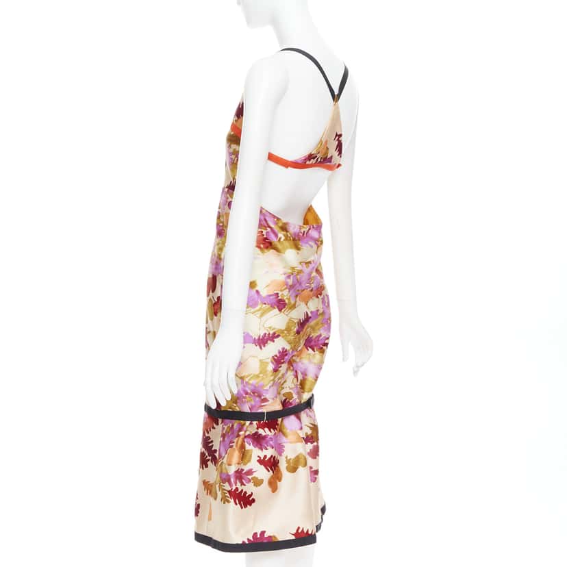 Prada Floral Bondage Dress MultiColor Wool Very good condition - Box View
