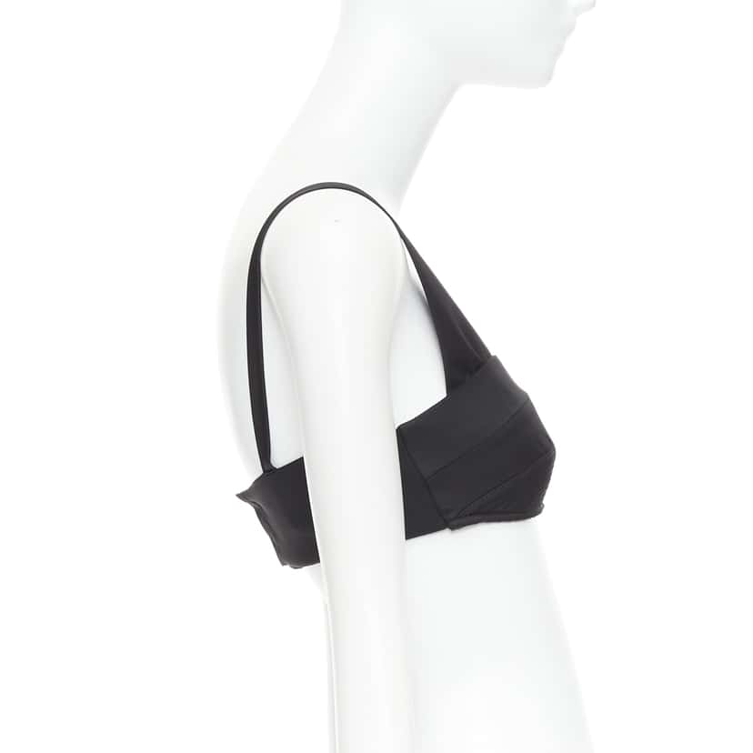 Prada Triangle Logo Bralette Black Never worn, with tag - Model View