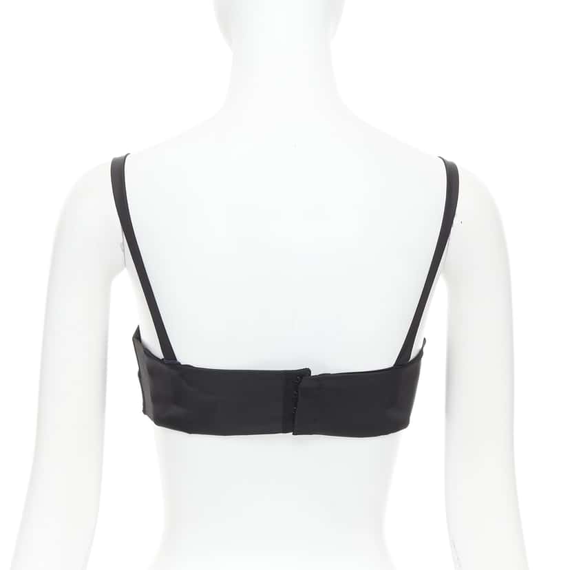 Prada Triangle Logo Bralette Black Never worn, with tag - Box View