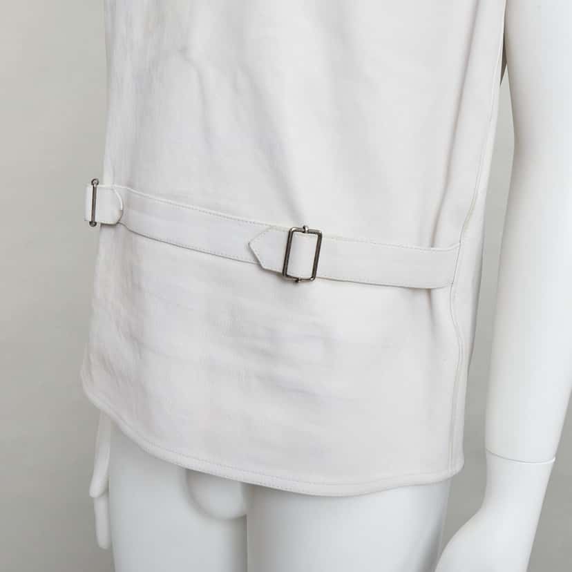 Prada White Leather Vest Ecru Leather Very good condition - Back View