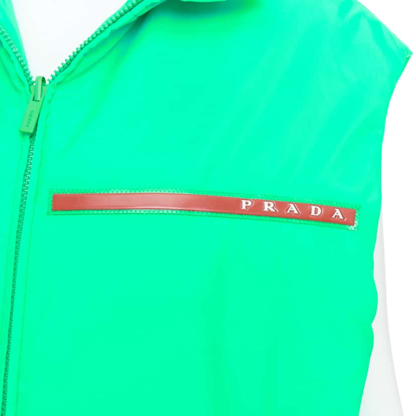 Prada Neon Green Vest Green Never worn, with tag - Back View
