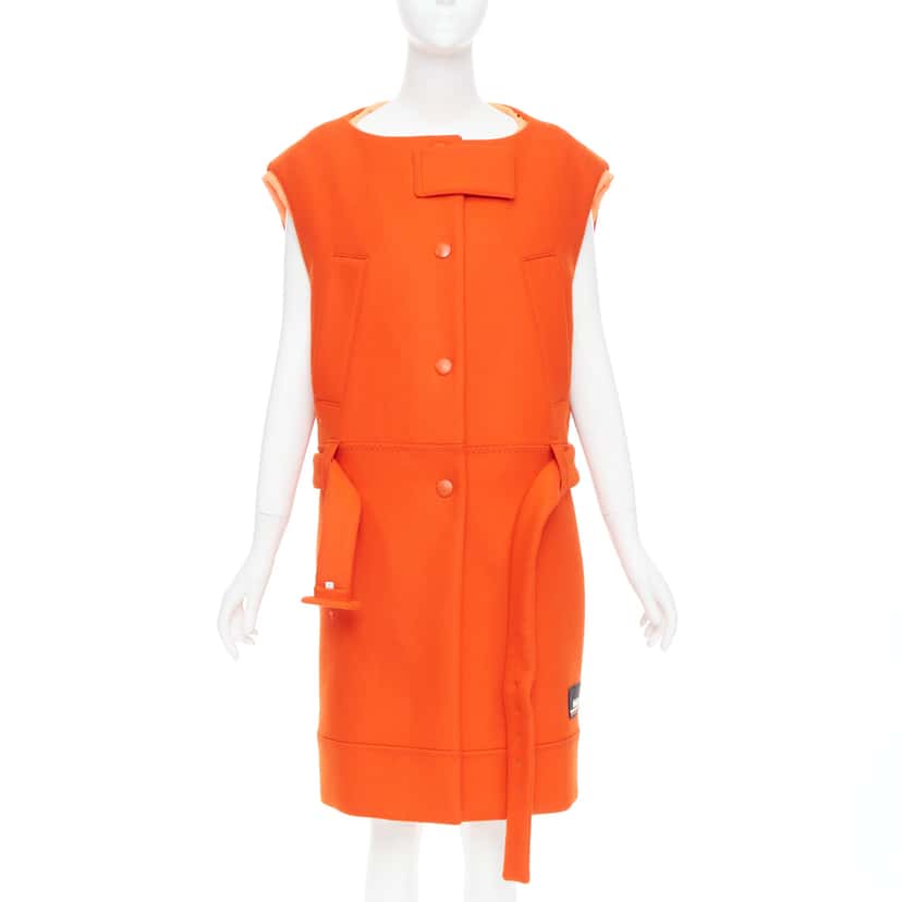 Prada Orange Wool Vest Orange Wool Very good condition - Inside View