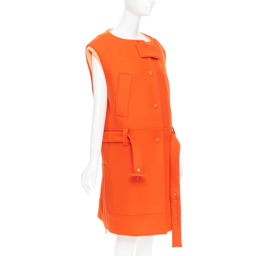 Prada Orange Wool Vest Orange Wool Very good condition - Model View