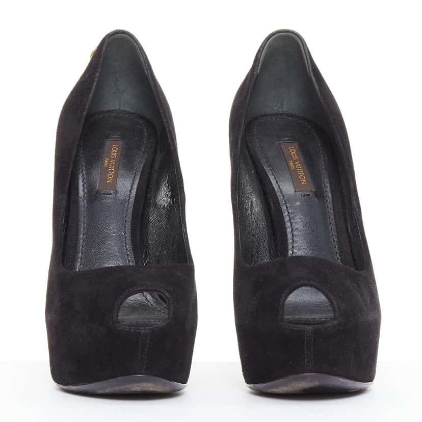 Louis Vuitton Oh Really Black Suede Good condition - Model View