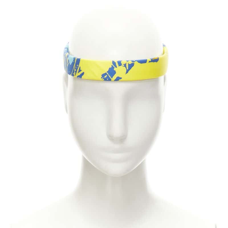 Hermès Silk Blue Headband Blue Never worn - Back View