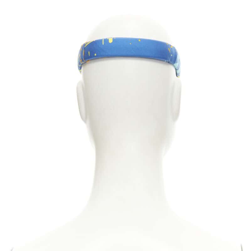 Hermès Silk Blue Headband Blue Never worn - Model View