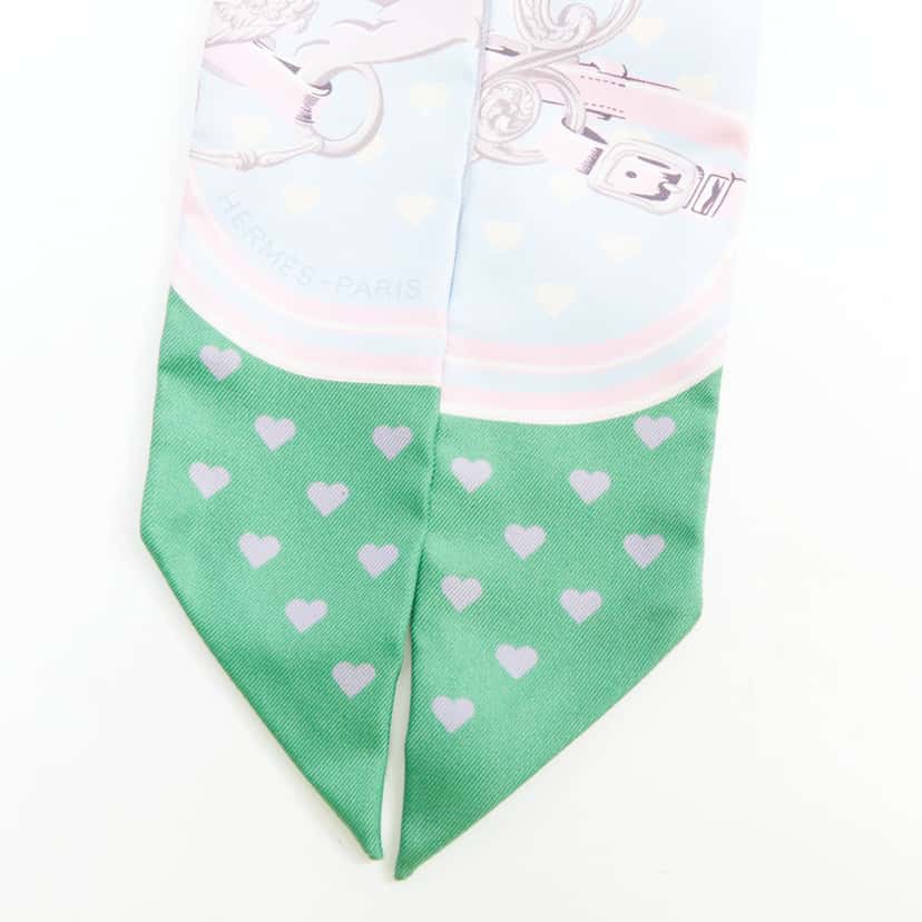 Hermès Twilly MultiColor Silk Very good condition - Back View