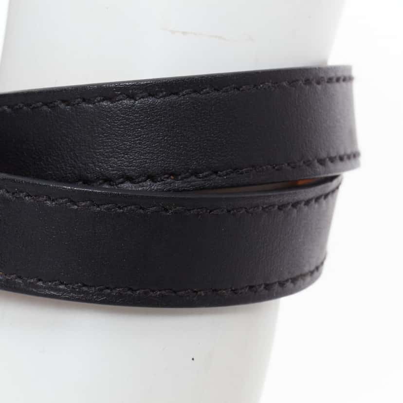 Hermès Kelly Double Tour bracelet Black Leather Very good condition - Model View