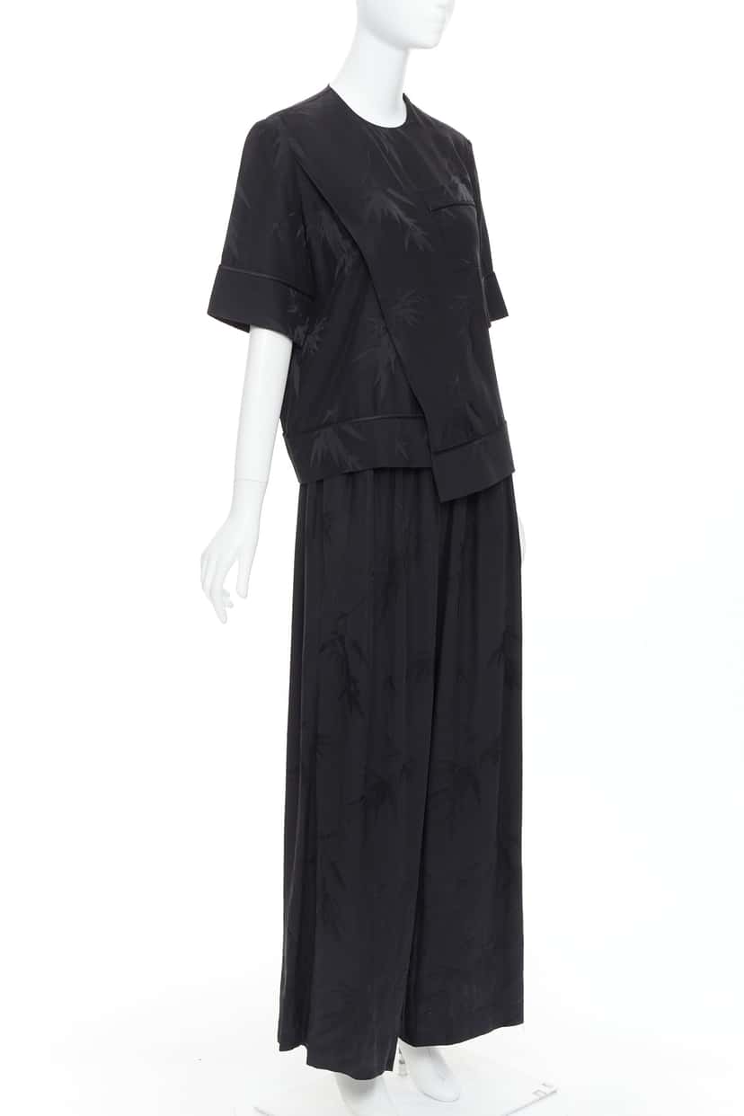 Ms Min Bamboo Brocade Set Black Silk Very good condition - Inside View