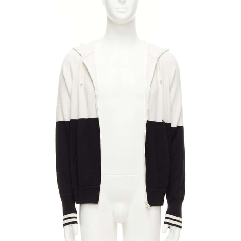 Loro Piana Logo Embroidery Hoodie Black Cashmere Good condition - Inside View