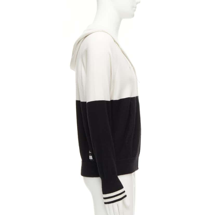 Loro Piana Logo Embroidery Hoodie Black Cashmere Good condition - Box View