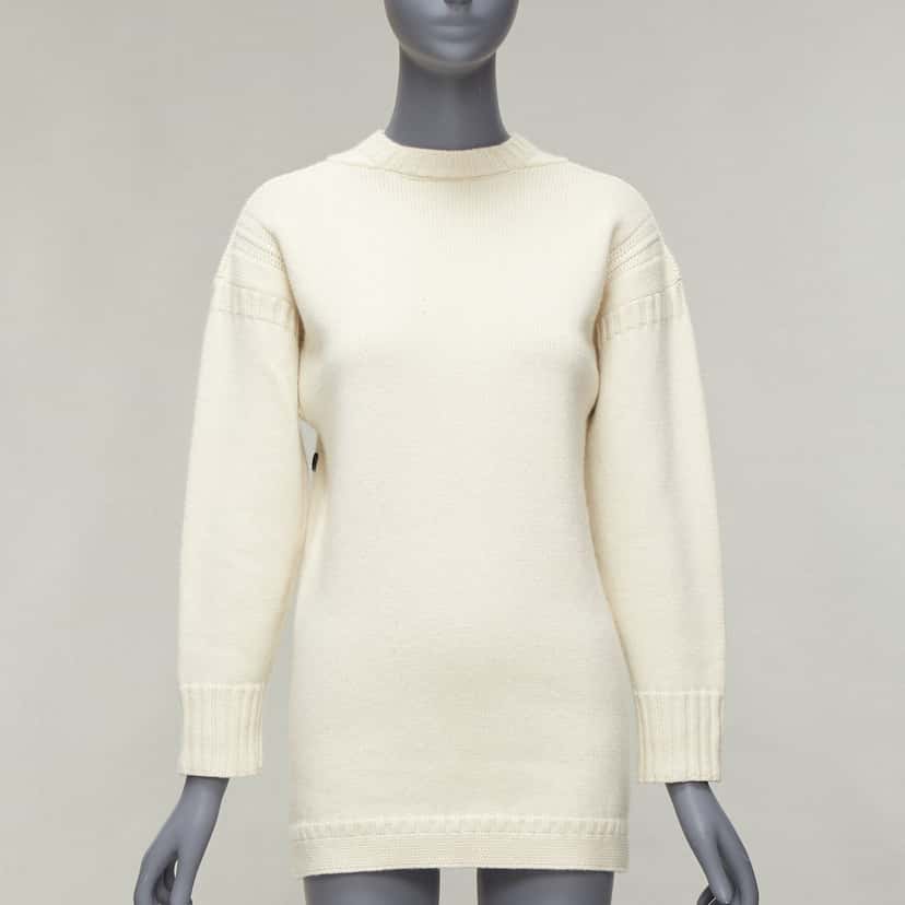 Dior Rather Be Sailing Ecru Wool Good condition - Inside View
