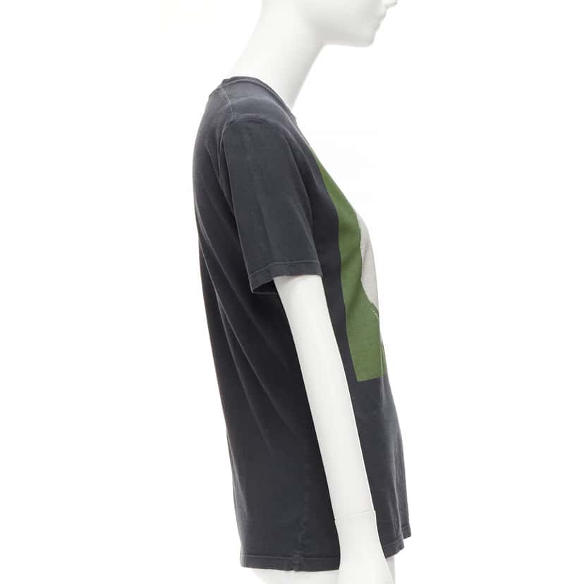 Dior Gothic Linen T-Shirt Black Cotton Fair condition - Model View