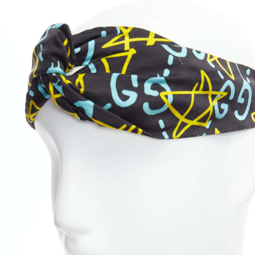 Gucci Silk Twist Headband Black Good condition - Back View