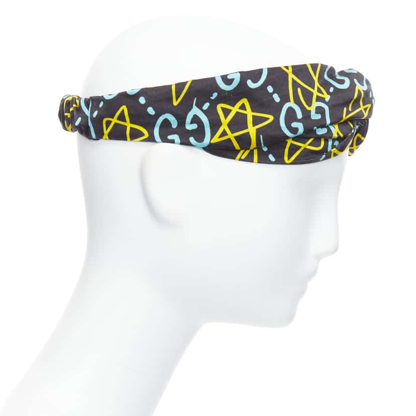 Gucci Silk Twist Headband Black Good condition - Model View