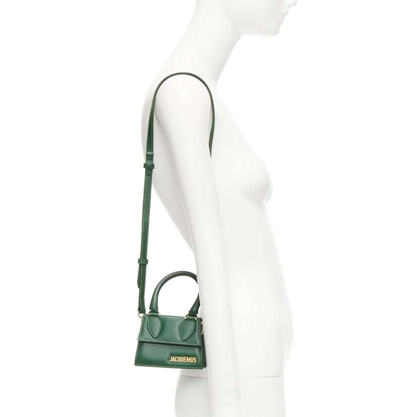 Jacquemus Le Chiquito Green Leather Good condition - Back View