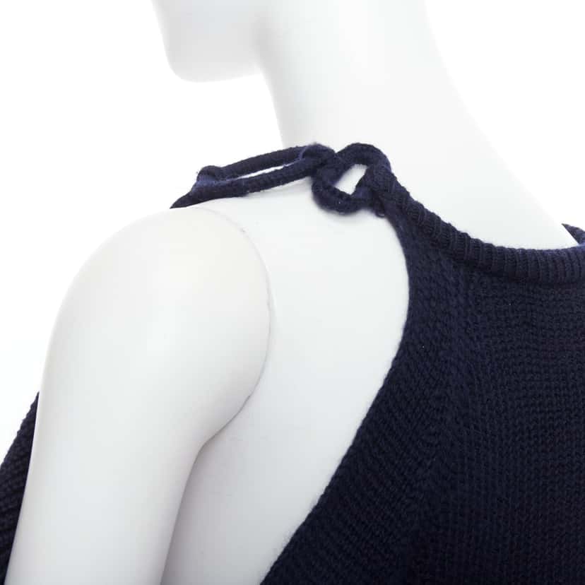 Monse Embellished Cutout Sweater Green Wool Never worn - Back View